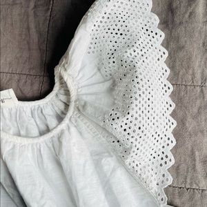 Brand New (no tags) The Great. White  eyelet Dale top. Size 2- M